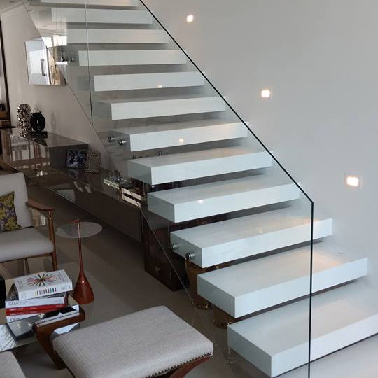 Corrimão em Vidro e Inox - Entrega Super Rápida